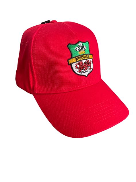 Wrexham Red And Black Football Caps Hats Embroidered Logo Uk Seller Ebay