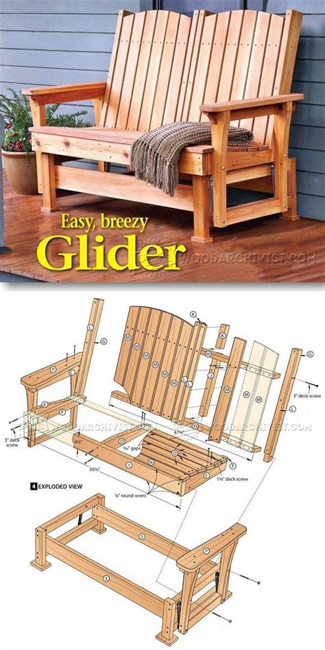 Glider Bench Plans Outdoor Furniture Plans And Projects Woodworking Bench