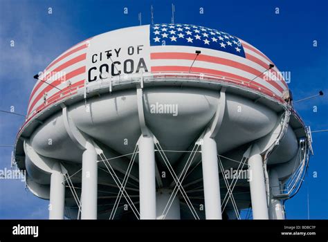 Water Tower In Cocoa Florida Usa Stock Photo Alamy