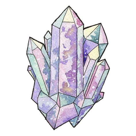 Crystals Art Drawing Crystal Drawing Drawing Crystals