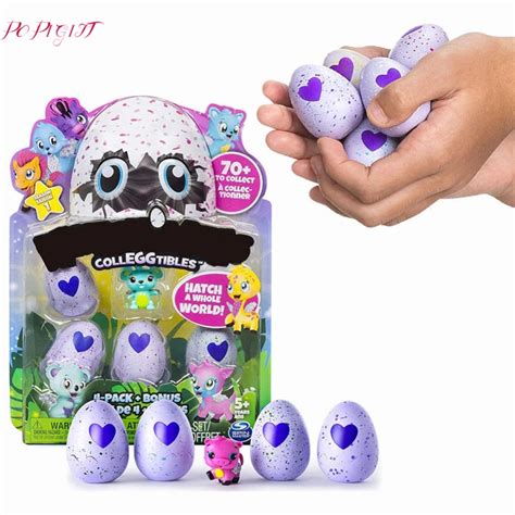 4pcspack Hatching Pets Egg Toys Hatching Animal Cute Egg Toy Magical
