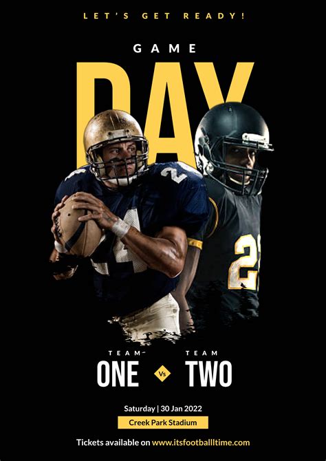 15 Football Poster Ideas For Game Day High School Games And Display