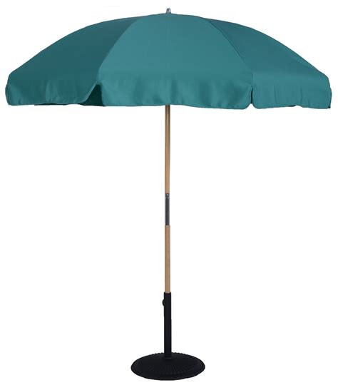 75 Ft Wood Beach Umbrella Steel Ribs No Button