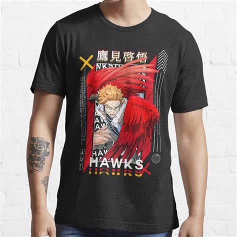 Keigo Takami My Hero Academia Hawks Bnha Boku No Hero T Shirt For Sale By Saghanime