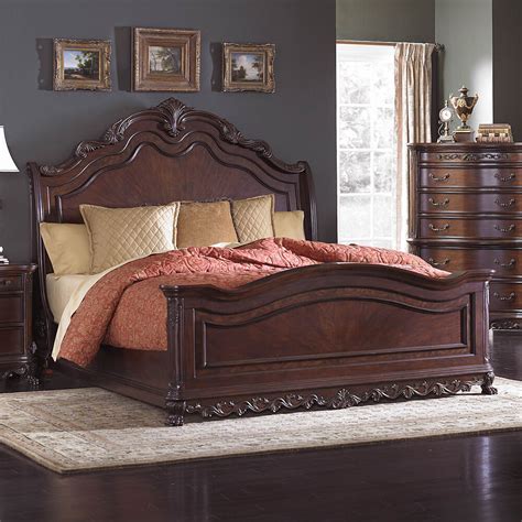 Some people count sheep to help them sleep, others count the money they saved with my values on bedroom furniture including beds and headboards, dressers and chests. BEAUTIFUL BURL INLAY QUEEN SLEIGH BED BEDROOM FURNITURE | eBay