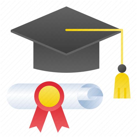 Certificate College Diploma Graduate School Icon Download On