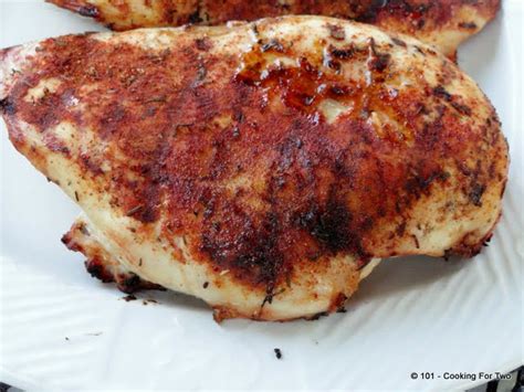 Grilled Blackened Skinless Boneless Chicken Breasts 101 Cooking For Two
