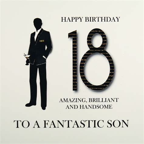 To A Fantastic Son Large Handmade 18th Birthday Card Mrm2 Tilt Art