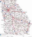 Map of Georgia Cities - Georgia Road Map