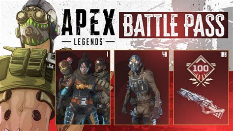 All Rewards Level Skin Apex Legends Season Battle Pass Youtube