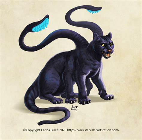 Artstation Happy Displacer Beast Dungens And Dragons Beast