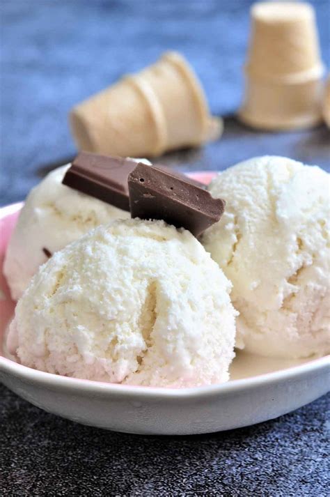 Easy Vanilla Ice Cream Recipe No Eggs Deporecipe Co