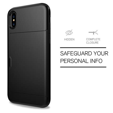 5% coupon applied at checkout save 5% with coupon. For Apple iPhone X / 10 Thin Shockproof Credit Card Holder Protective Case Cover | eBay