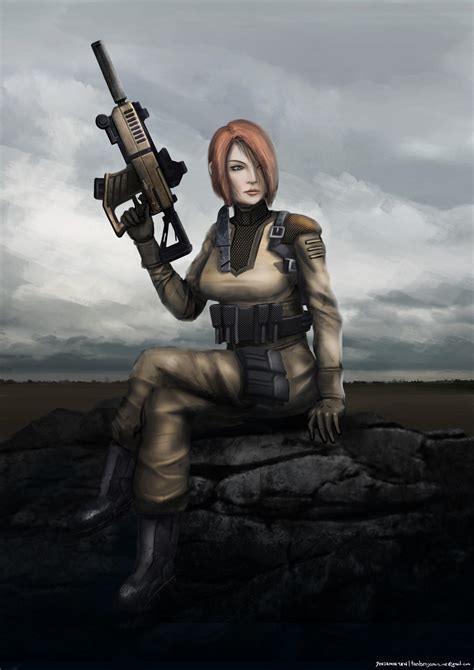Concept Art For Female Soldier By Frostknight Ice On Deviantart