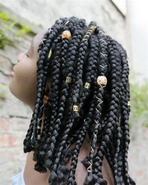 There she proceeds controlling the bunch! Braids with Beads for Short Hair Black Women | New Natural Hairstyles