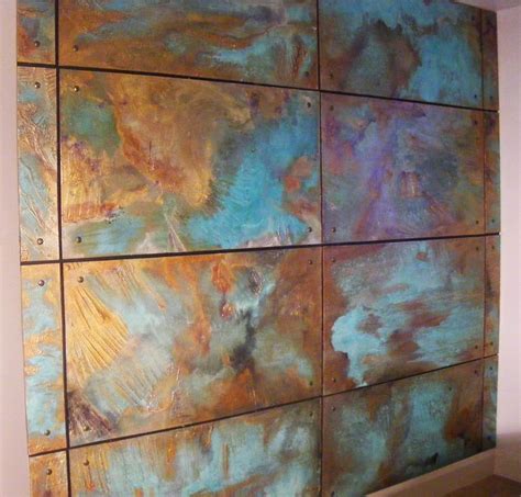 Copper Metal Wall Panels Devlin In Design Specialist Decorators