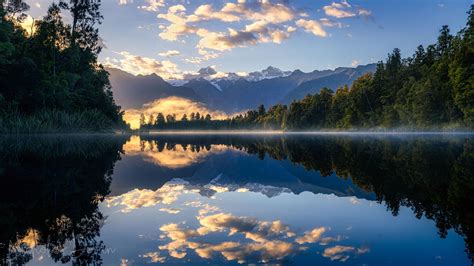 Lake Matheson New Zealand 2836x1596 Oc I Got Lucky With An Amazing