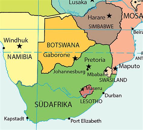 Der free state ist das landschaftliche herz von südafrika. Grosse Landkarten