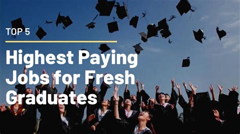 Top 5 Highest Paying Jobs For Fresh Graduates Best Top 5 Youtube