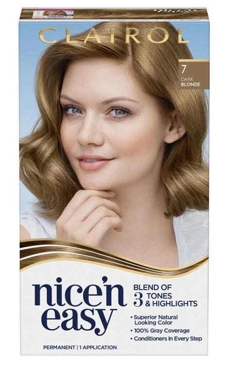 Clairol Nice N Easy Permanent Hair Color Kit Dark Blonde Natural Look EBay In