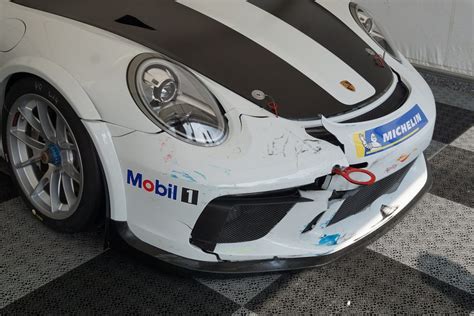 Unfall Porsche 991 Carrera Cup Crash Sportwagen