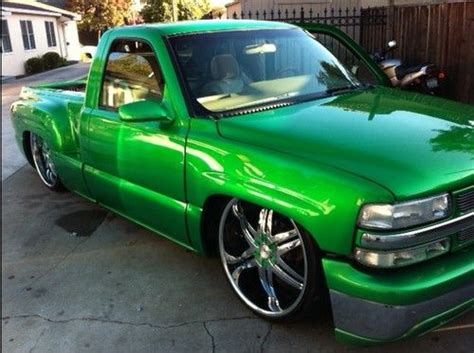 Sell Used 2001 Chevrolet Silverado Stepside Bagged On 24s In Salinas