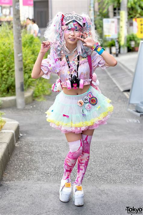 Pink And Pastel Fashion Worn By Pinkurumomota At Tokyo Fashion Harajuku Decora Fashion