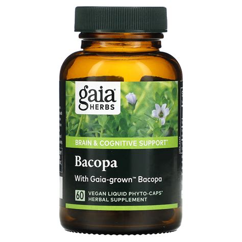Gaia Herbs Bacopa 60 Vegan Liquid Phyto Caps