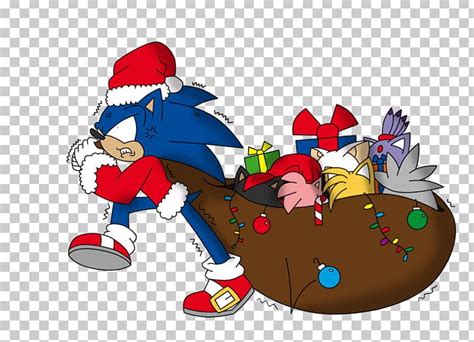 Sonic The Hedgehog Santa Claus Tails Sonic Chaos Knuckles The Echidna Png Clipart Amy Rose