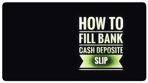How to fill cheque deposit slip in sri lanka. Bank Slip Kayse Bhre | Bank Slip | How To Fill Bank Cash ...