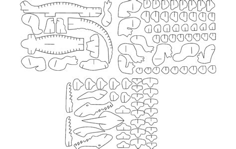 Alligator 3d Puzzle Free Dxf File For Free Download Vectors Art