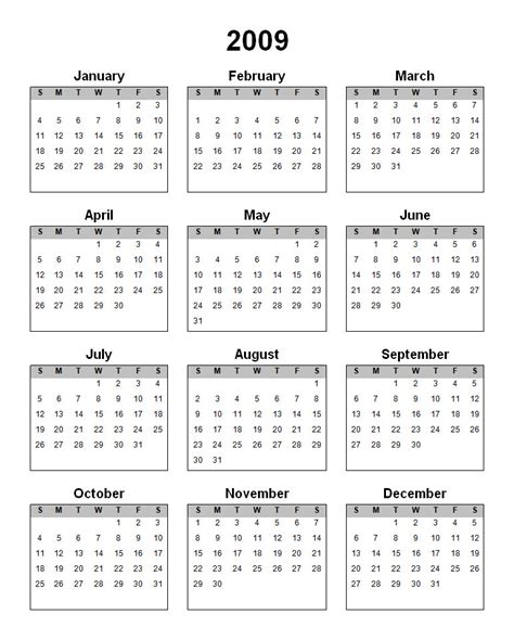 Blank Yearly Calendar Template Pdf Calendar Printable Free Yearly