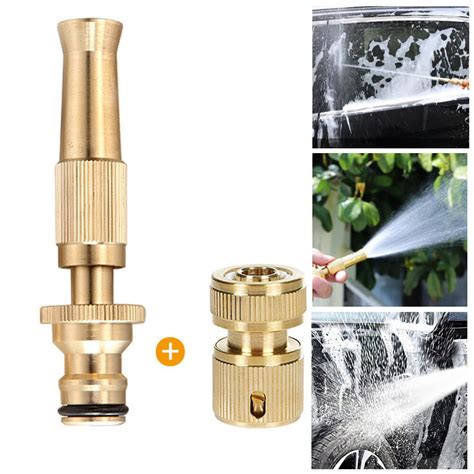 brass garden water guns high pressure hose nozzle squirt water gun spray sprinkler quick