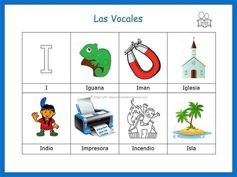 Palabras Que Inician Con La Vocal I Preschool Themes Preschool