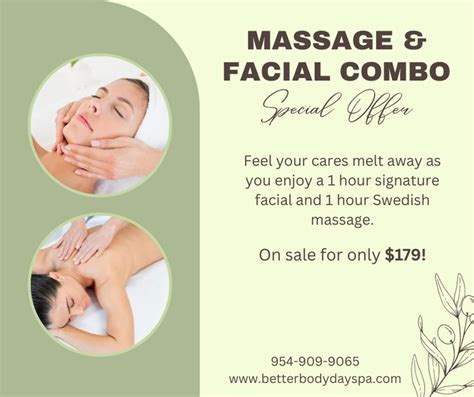 Enjoy A Relaxing 1 Hour Swedish Massage And 1 Hour Signature Facial For Only 179 Give Us A