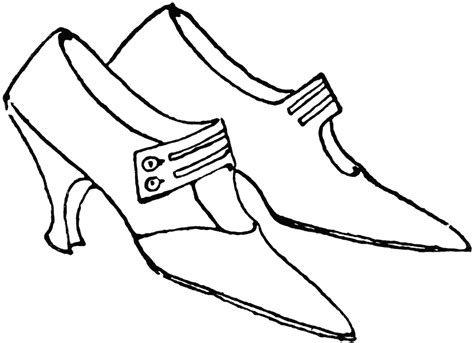 Ladies Shoes Clip Art Black And White