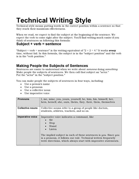 33 Good Technical Writing Examples Word And Pdf Templatelab