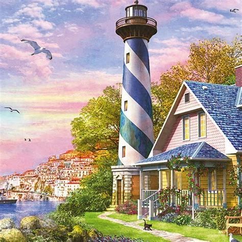 Lighthouse At Rock Bay Educa Puzzle 1000 Pc