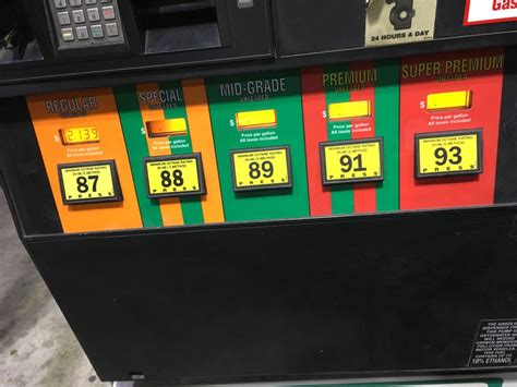 The problem is there are no gas stations in the area that sell 91! This gas station has the most gasoline options I've ever ...