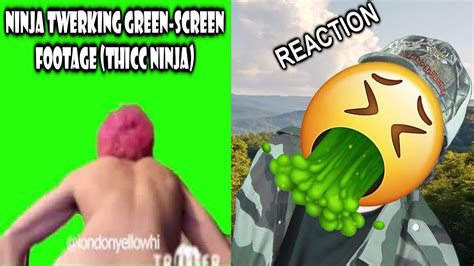 Ninja Twerking Green Screen Footage Thicc Ninja Reaction Bbt