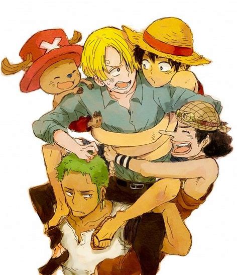 One Piece Luffy Sanji Zoro Usopp And Chopper One Piece Anime