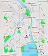 Zurich top tourist attractions map - Zurich map to download showing ...