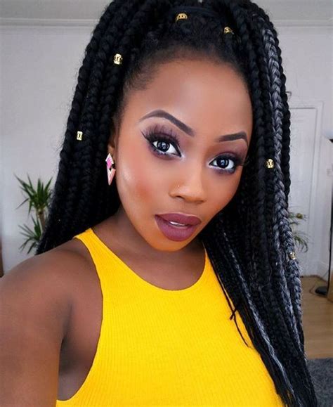 You can create endless styles with this one. 20 Quick Box Braids