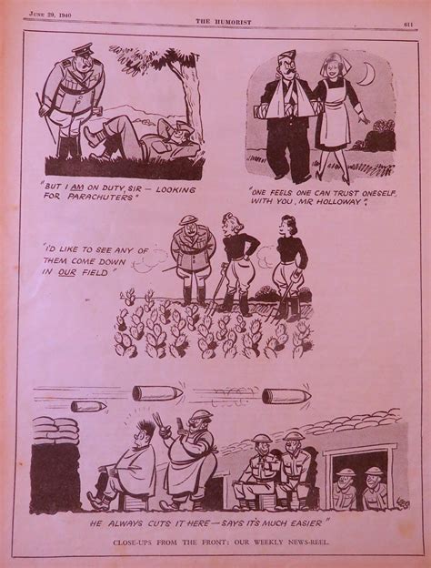 Land Girl Cartoons From The Humorist June 1940 Women S Land Uk