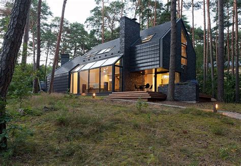 Chic Modern Forest Home In Lithuania By Studija Archispektras