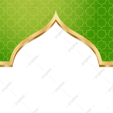 Islamic Ornament Frame Hd Transparent Islamic Frame With Green