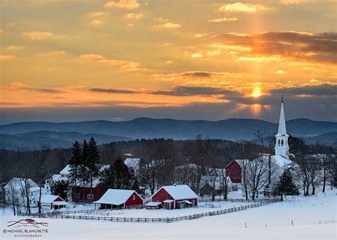 Peace Over Peacham Peacham Vermont Winter Scenery Vermont Winter