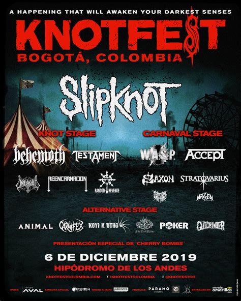 Tickets & vip packages available now. CARTEL KNOTFEST COLOMBIA 2019 - Musica - Radiomacondo