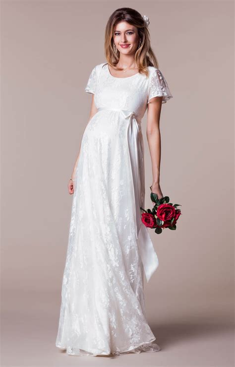 Considering the upcoming child would cost your arms and legs, cheap maternity wedding dresses are created for most women. Elsa Maternity Wedding Gown Long Ivory Dream - Maternity ...