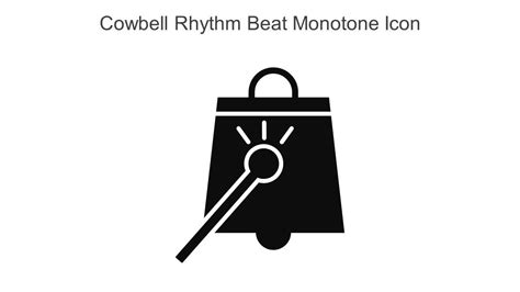 Cowbell Rhythm Beat Monotone Icon In Powerpoint Pptx Png And Editable